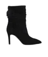 Via Roma 15 High-heeled Ankle Boots In Black