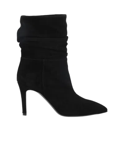 Via Roma 15 High-heeled Ankle Boots In Black