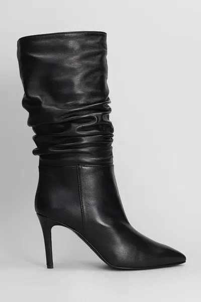 Via Roma 15 High Heels Boots In Black