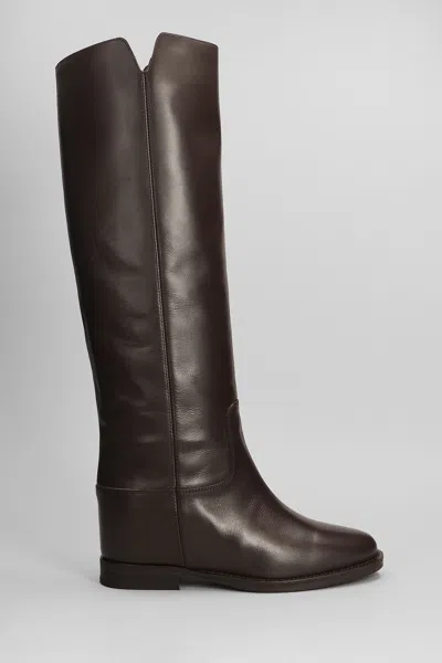 Via Roma 15 In Dark Brown Leather