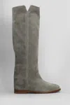 Shop Via Roma 15 In Grey Suede
