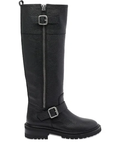 VIA ROMA 15 LEATHER KNEE-HIGH BOOTS