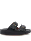 Via Roma 15 Logo Platform Sandals