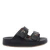 Via Roma 15 Logo Platform Sandals In Black