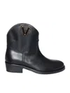 Via Roma 15 Malibu Texan Bootie In Black
