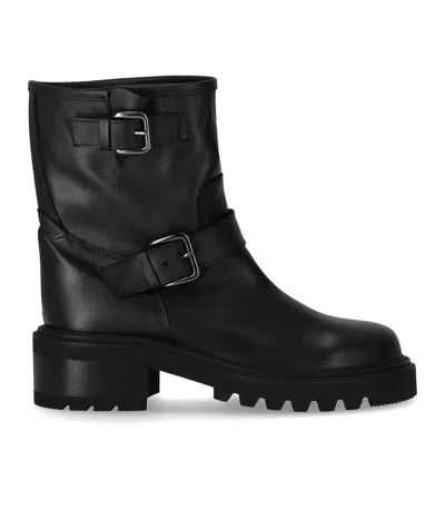 VIA ROMA 15 VIA ROMA 15 MALIBU' BLACK BIKER BOOTIE