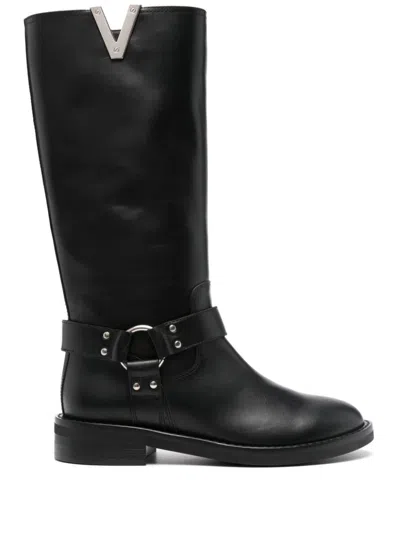 Via Roma 15 Malibu Boots In Schwarz