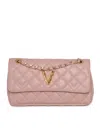 Via Roma 15 Quilted Chain Shoulder Bag In Pink