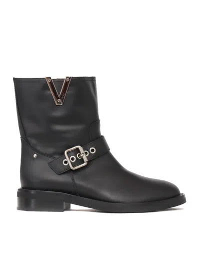 VIA ROMA 15 NICKEL BUCKEL BOOTS