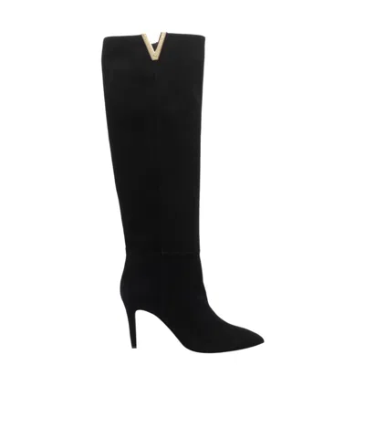 Via Roma 15 Pointed-toe Boots In Black