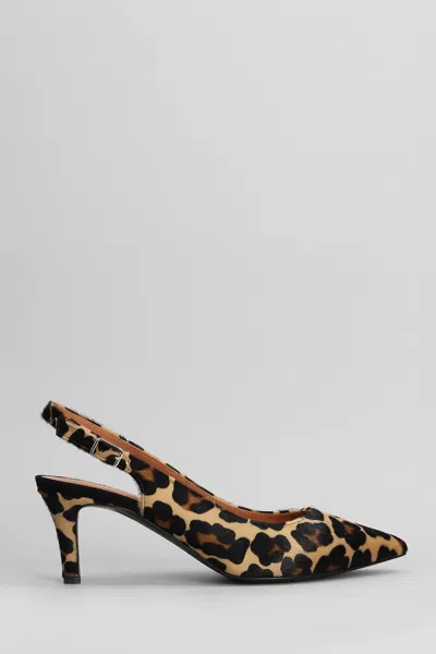 Via Roma 15 Pumps In Animalier Pony Skin In Multicolor