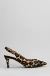 Via Roma 15 Pumps In Animalier Pony Skin In Multicolor