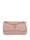 Via Roma 15 Quilted Chain Shoulder Bag In Pink