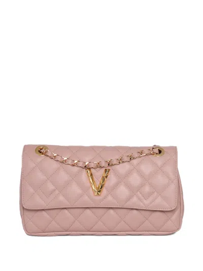 Via Roma 15 Quilted Chain Shoulder Bag In Pink