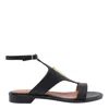 Via Roma 15 Strappy Sandals In Black