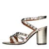 Via Roma 15 Sandals Grey In Silver