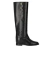 Via Roma 15 Santa Monica Black Boot With Buttons In Black