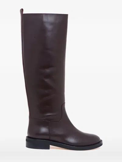 Via Roma 15 Santa Monica Knee-high Boots In Brown