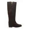 Via Roma 15 Leather Boots In Brown