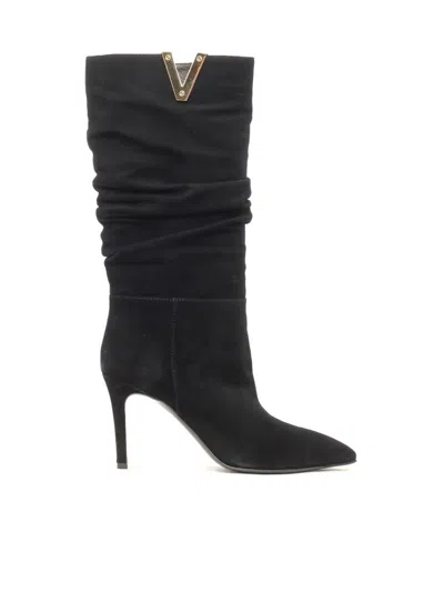 Via Roma 15 Shoes In Black