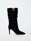 Via Roma 15 High Heels Boots In Black Suede In Schwarz
