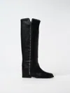 Via Roma 15 Studded 25mm Leather Boots In Schwarz