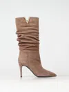 Via Roma 15 Golden V + Stiletto Heel Boots In Braun