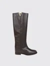 Via Roma 15 V-neck Accessory Boot With Split In Black
