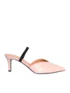 Via Roma 15 Sling Back Shoes With Strap In Pink