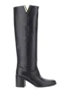 Via Roma 15 Knee-high Boots With Polished Leather