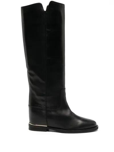 Via Roma 15 Stivale Knee-length Boots In Black