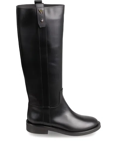 Via Roma 15 Strap Detail Boot In Black