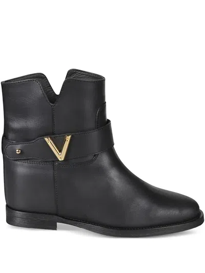 VIA ROMA 15 STRAP LEATHER BOOTS