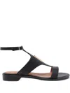 Via Roma 15 Strappy Sandals In Black