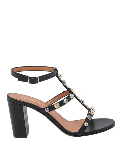 Via Roma 15 Heeled Sandal Woman In Black