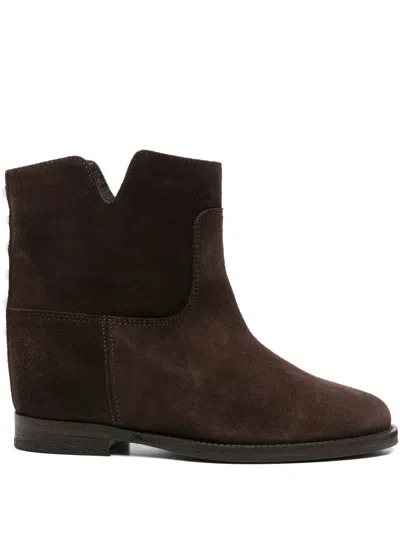 VIA ROMA 15 STUDDED SUEDE BOOTS