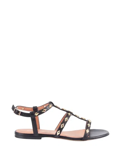 Via Roma 15 Stud-embellished Sandals In Multi