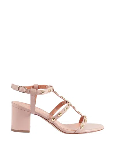 Via Roma 15 Stud-embellished Sandals In Multi