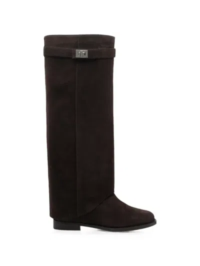 Via Roma 15 Flat Ankle Boot Woman Color Dark In Brown