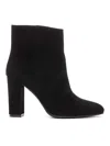 Via Roma 15 Women's "camoscio" Ankle Boots In Black