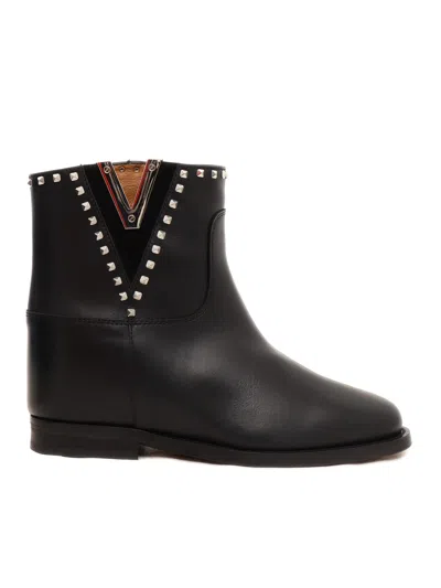 VIA ROMA 15 BOOTS WITH STUDS