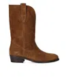 VIA ROMA 15 VIA ROMA 15  VELOUR BROWN TEXAN BOOT