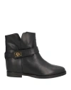 Via Roma 15 Woman Ankle Boots Black Size 6 Leather