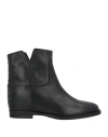 Via Roma 15 Leather Western Boots In Black