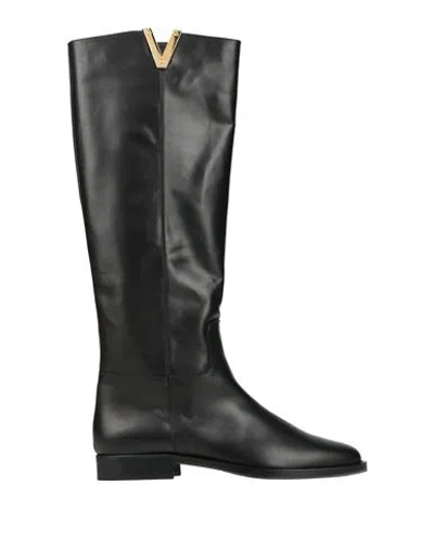 Via Roma 15 Woman Boot Black Size 11 Leather