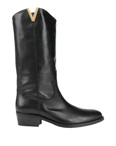 Via Roma 15 Woman Boot Black Size 6 Leather