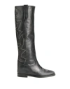 Via Roma 15 Woman Knee Boots Black Size 6 Soft Leather