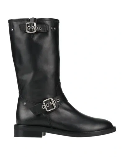 Via Roma 15 Woman Boot Black Size 7 Leather