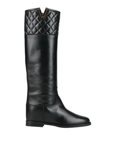 Via Roma 15 Woman Boot Black Size 7 Leather