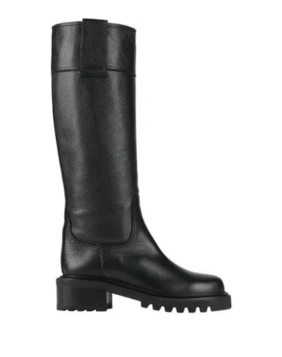 Via Roma 15 Woman Boot Black Size 7 Leather